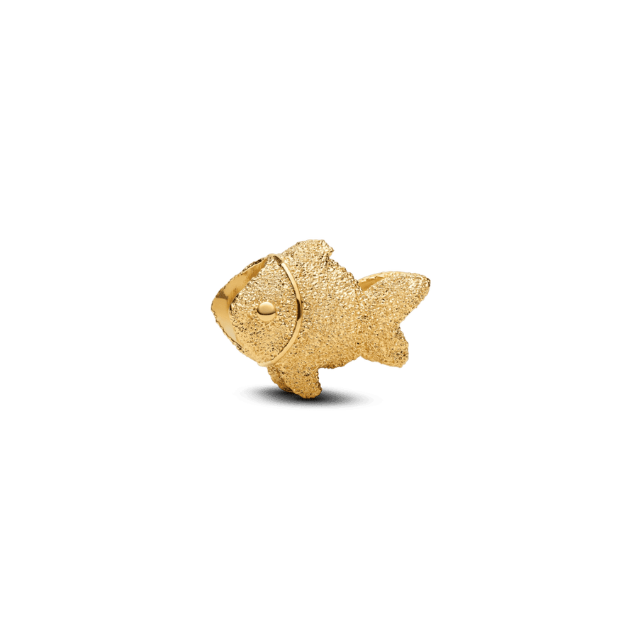 Teksturēts zivs mini amulets