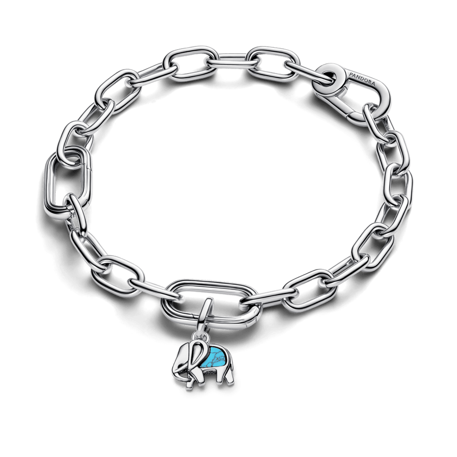 Tirkīza krāsas ziloņa mini amulets