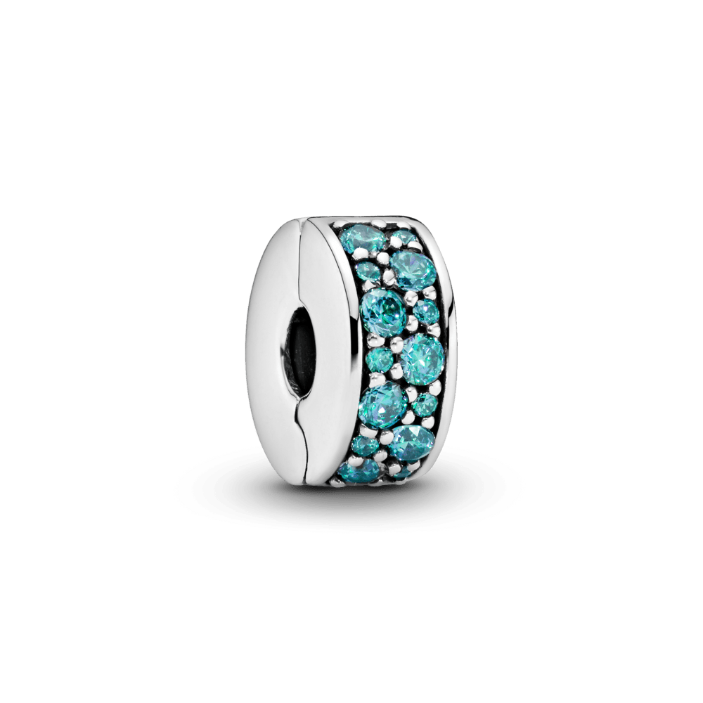 Teal Pavé amulets
