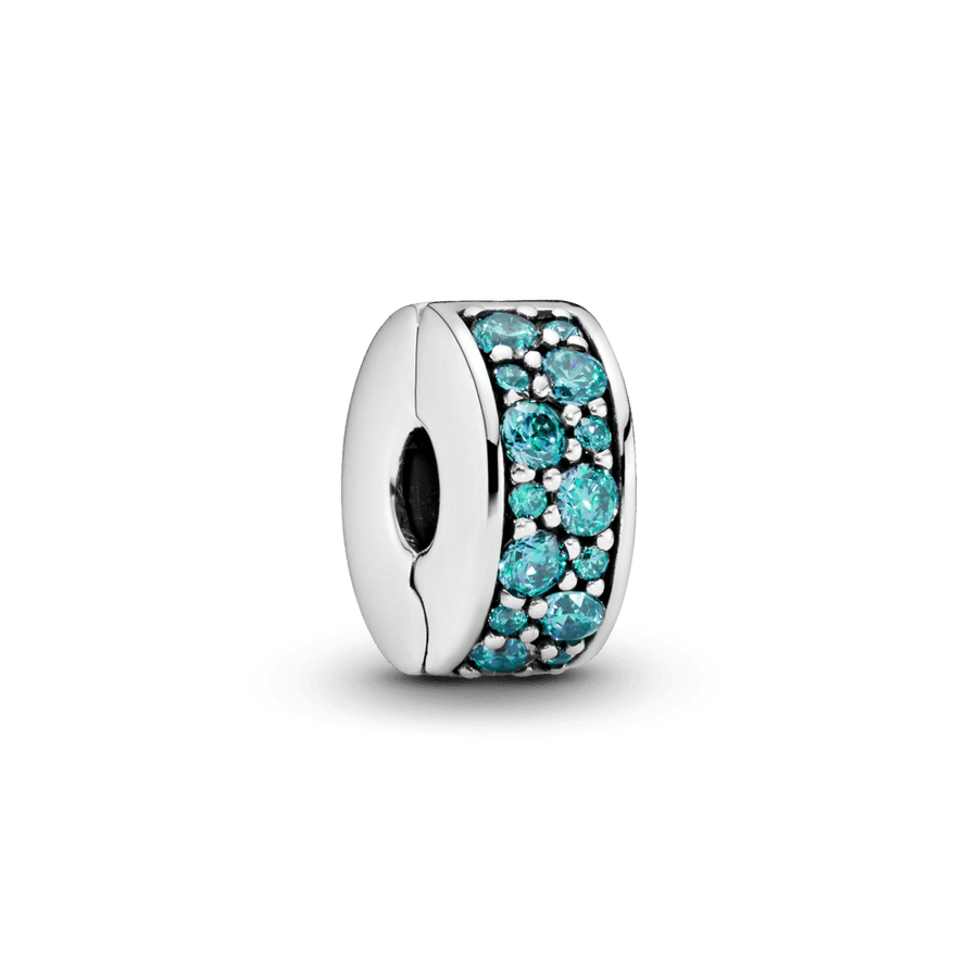 Teal Pavé amulets