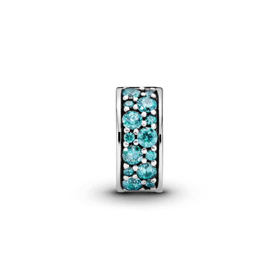 Teal Pavé amulets