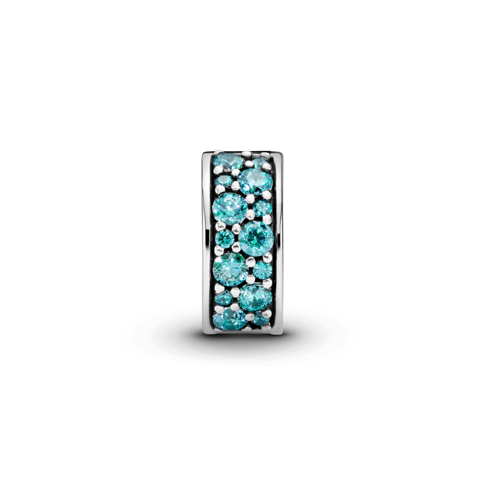Teal Pavé amulets