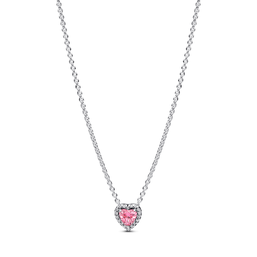 Uzlabotā rozā sirds kaklarota