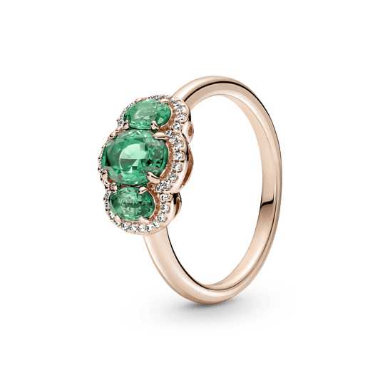 Vintāžas gredzens ar trīs akmeņiem