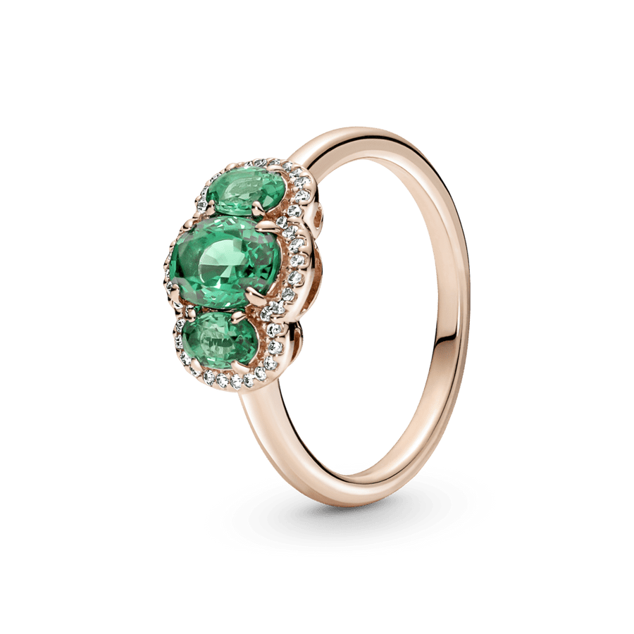 Vintāžas gredzens ar trīs akmeņiem