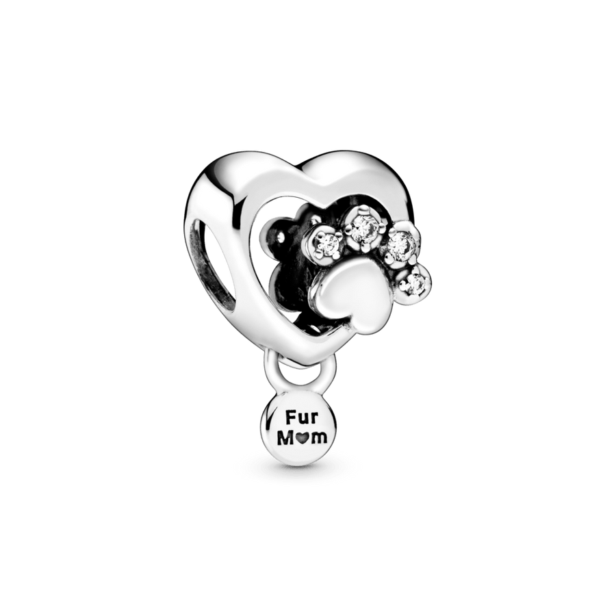 Mirdzošs ķepas nospieduma sirsniņamulets