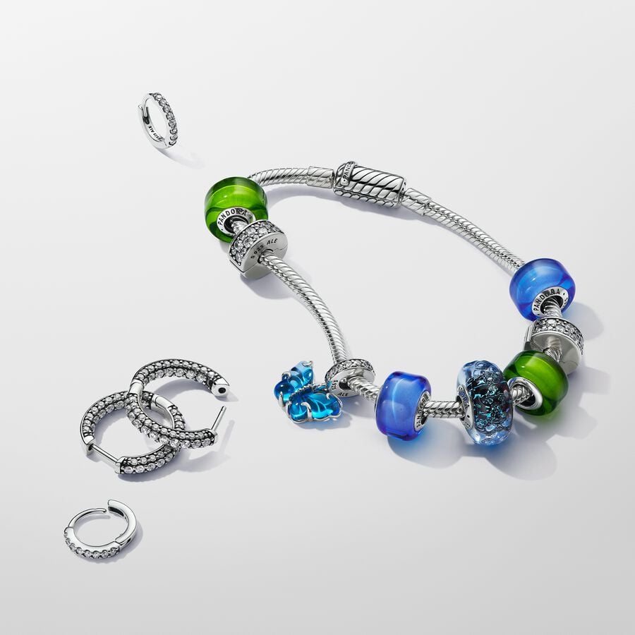 Zaļš mini Murano stikla amulets