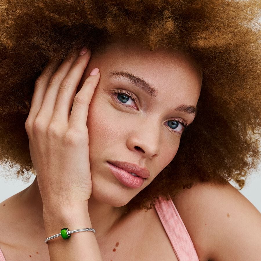 Zaļš mini Murano stikla amulets