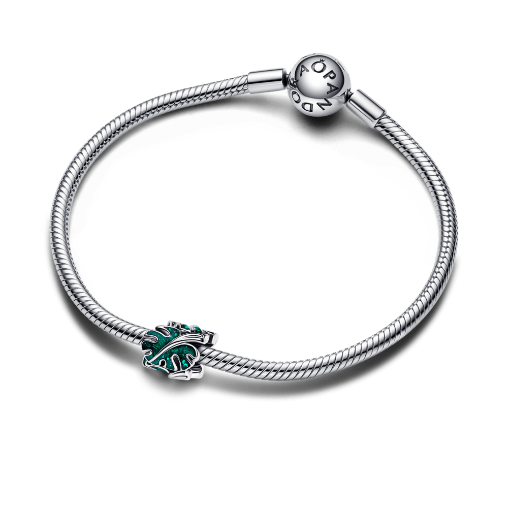 Zaļās Monstera lapas amulets