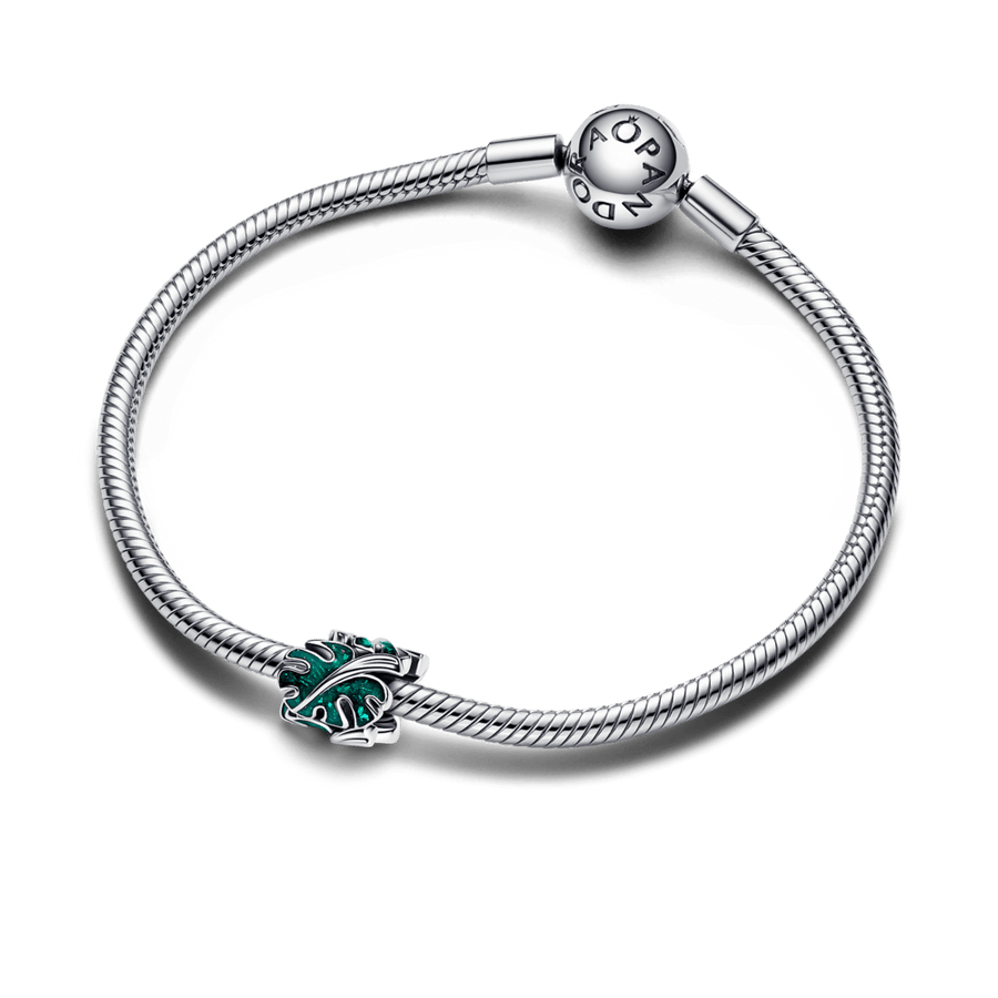 Zaļās Monstera lapas amulets