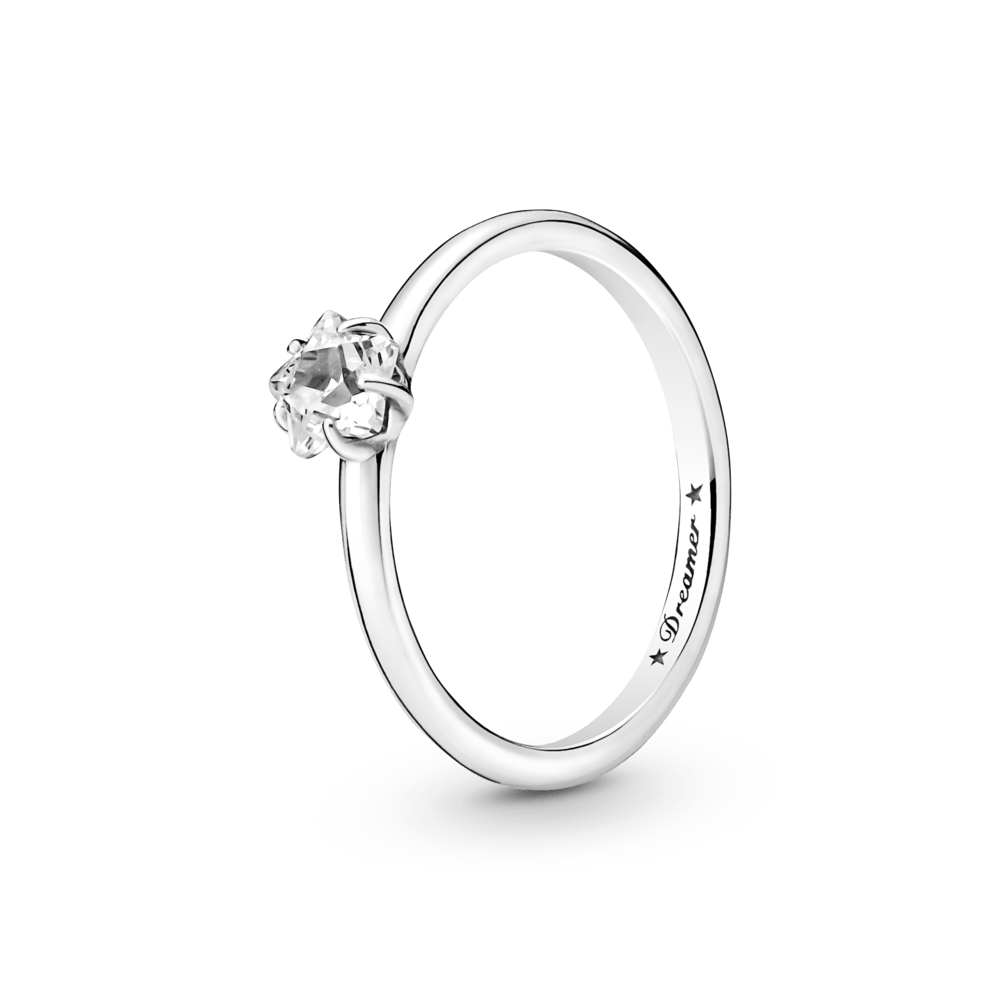 Gredzens ar mirdzošu debesu zvaigzni