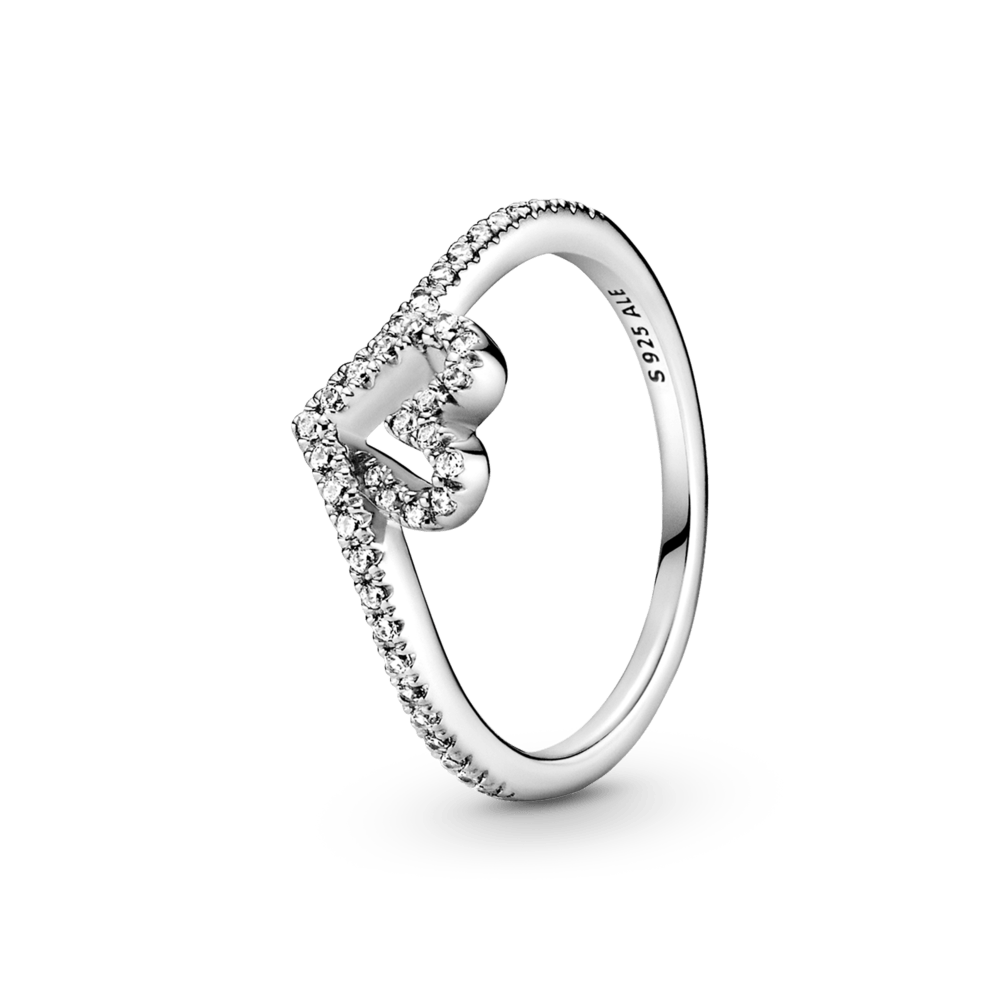 Mirdzošais sirsniņgredzens ar laimes kauliņa motīvu