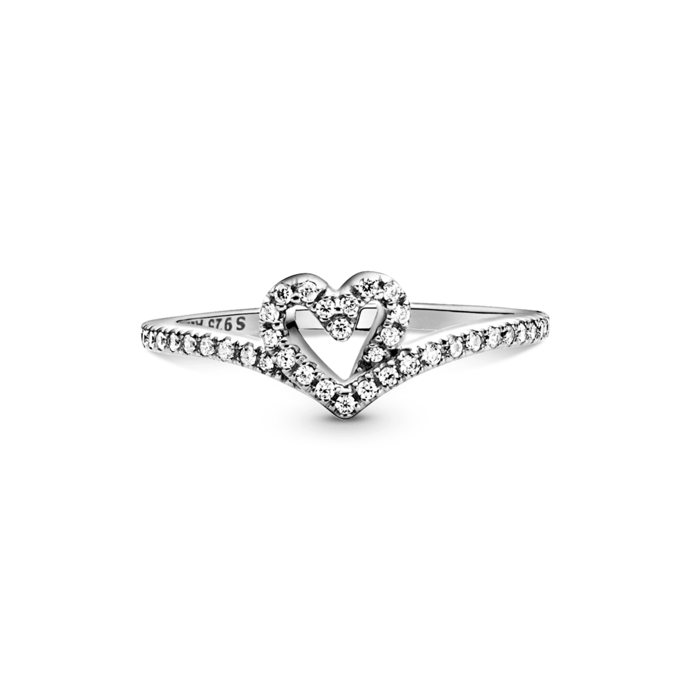 Mirdzošais sirsniņgredzens ar laimes kauliņa motīvu