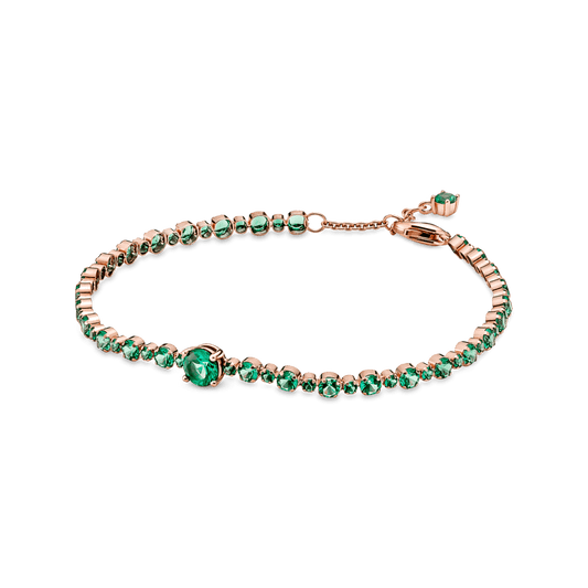 Mirdzošā pavé rokassprādze ar tenisa motīvu