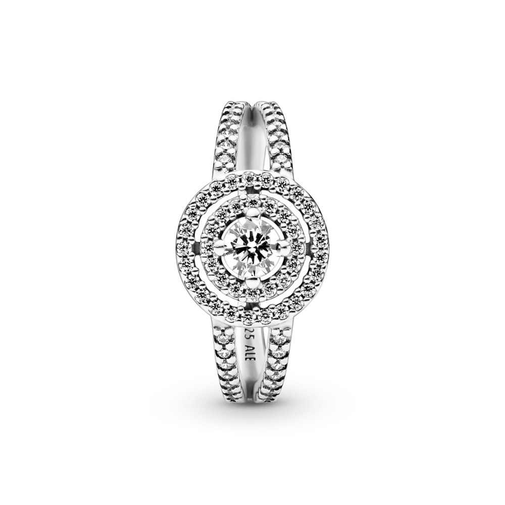 Mirdzošais dubultriņķa gredzens