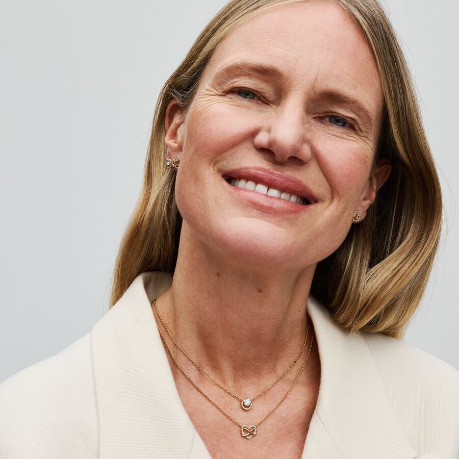 Mirdzoša bezgalības sirds Collier kaklarota