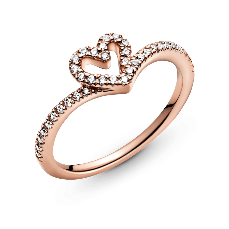 Mirdzošais sirsniņgredzens ar laimes kauliņa motīvu