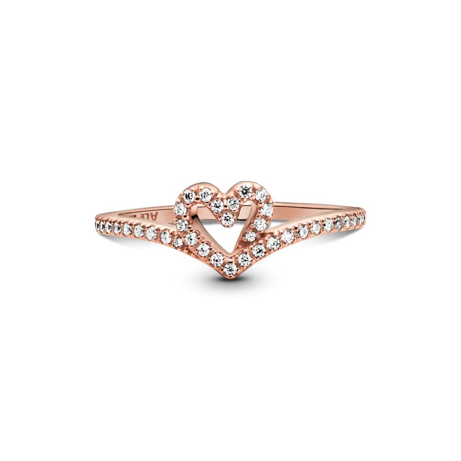 Mirdzošais sirsniņgredzens ar laimes kauliņa motīvu