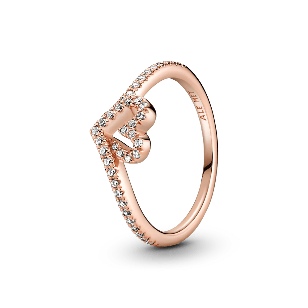 Mirdzošais sirsniņgredzens ar laimes kauliņa motīvu