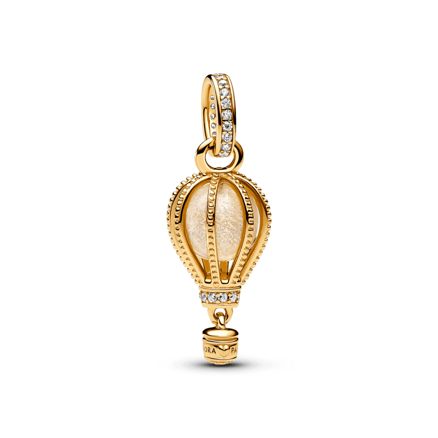 Mirdzoši dzidrā karstā gaisa balona amulets