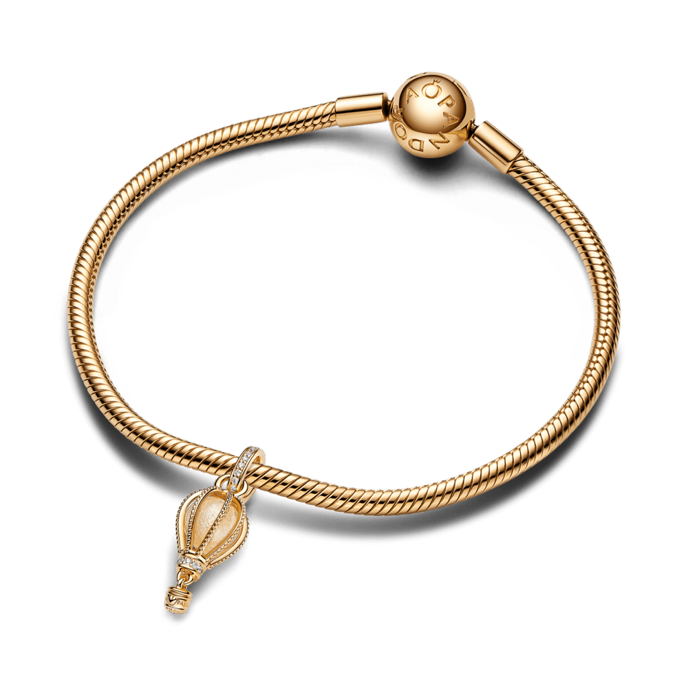 Mirdzoši dzidrā karstā gaisa balona amulets