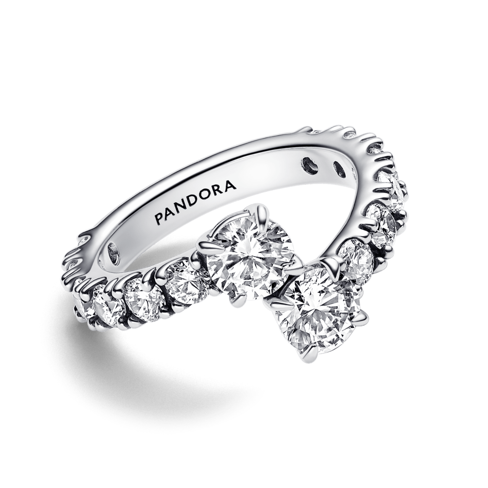 Mirdzošs gredzens ar maināmiem galiem