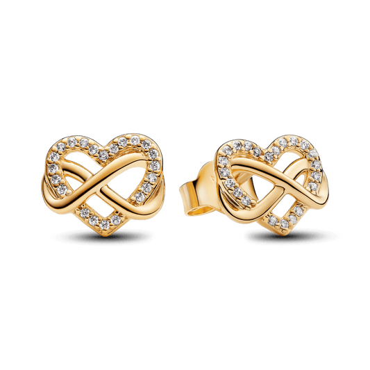 Mirdzoši bezgalības sirds stīpiņu auskari