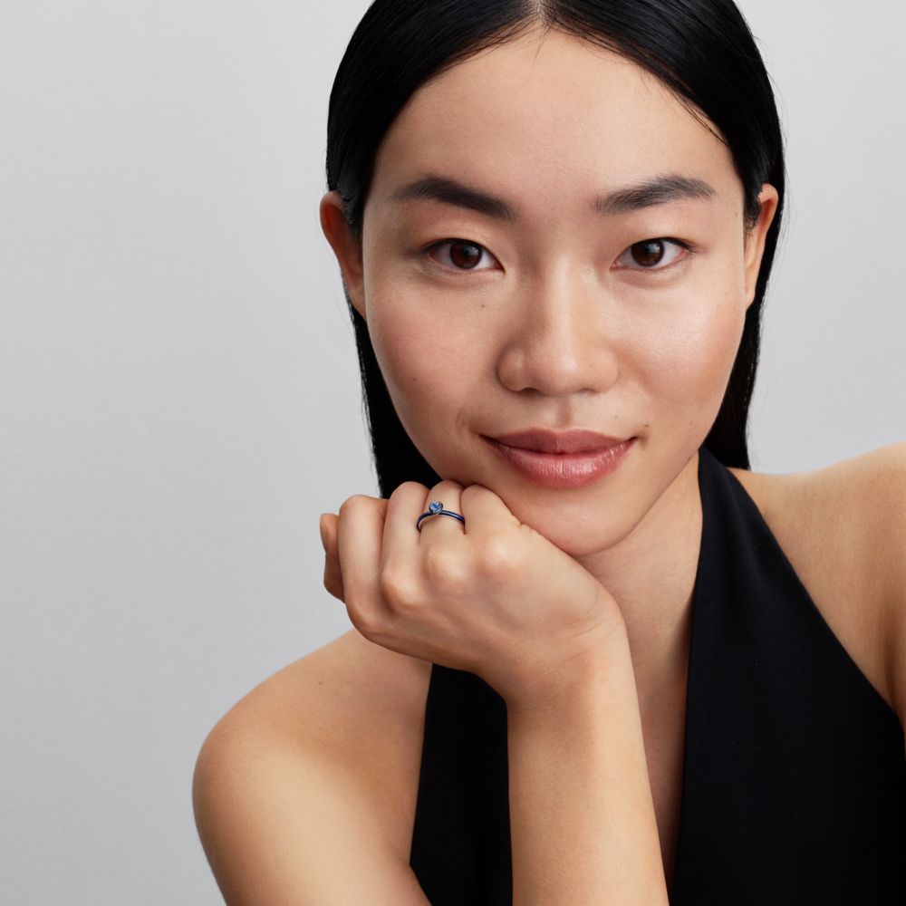 Zilās čakras sirds gredzens