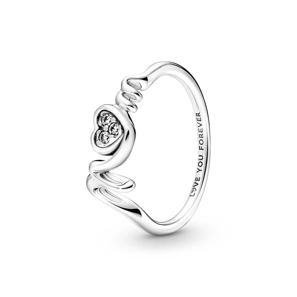 Pavé rakstā veidots māmiņas sirsniņgredzens