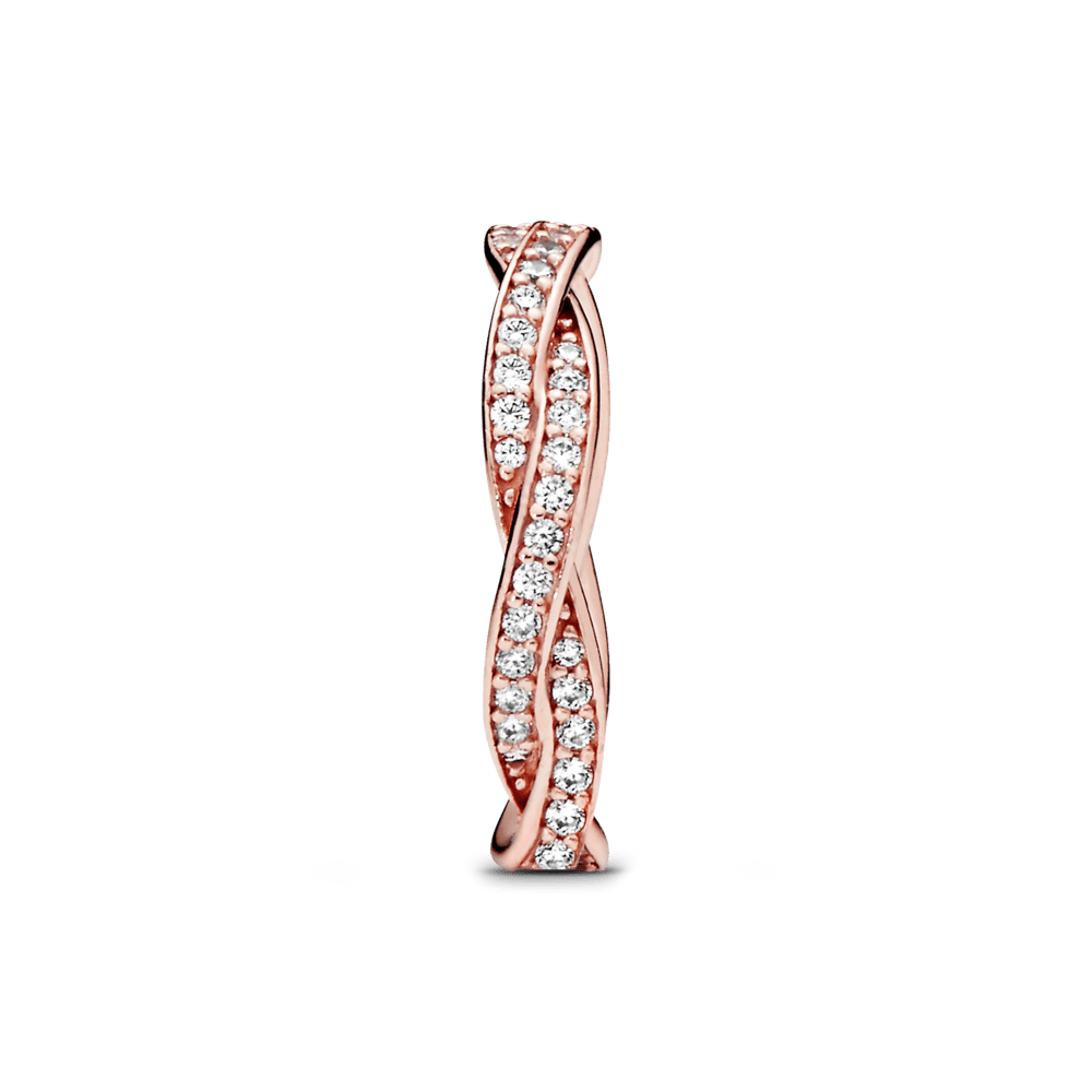 Mirdzošs savītu līniju gredzens