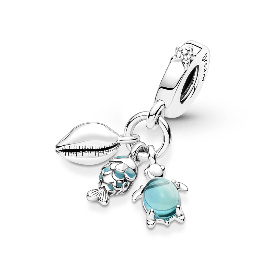 Piekarināms zivs, jūras bruņurupuča un gliemežvāka amulets