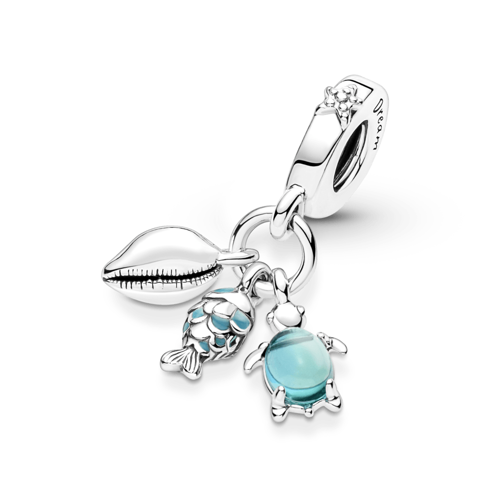 Piekarināms zivs, jūras bruņurupuča un gliemežvāka amulets