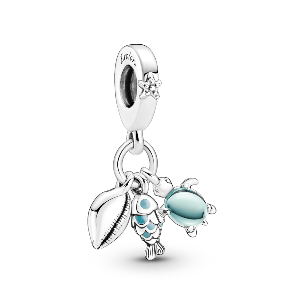 Piekarināms zivs, jūras bruņurupuča un gliemežvāka amulets