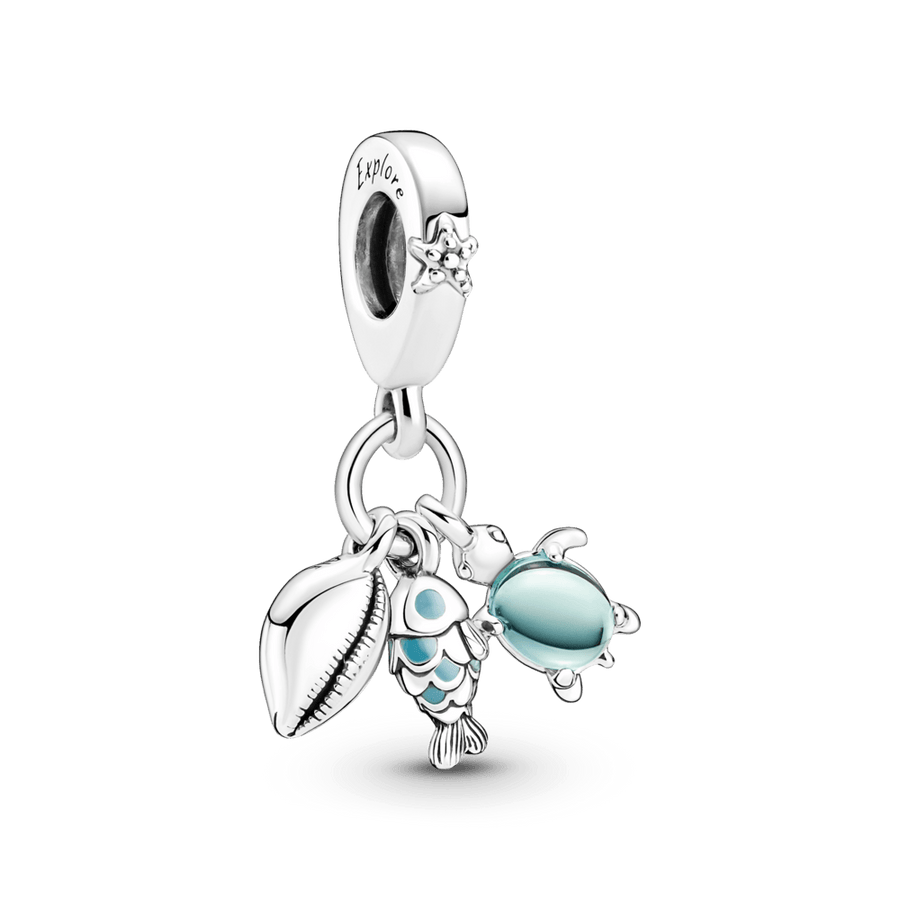 Piekarināms zivs, jūras bruņurupuča un gliemežvāka amulets