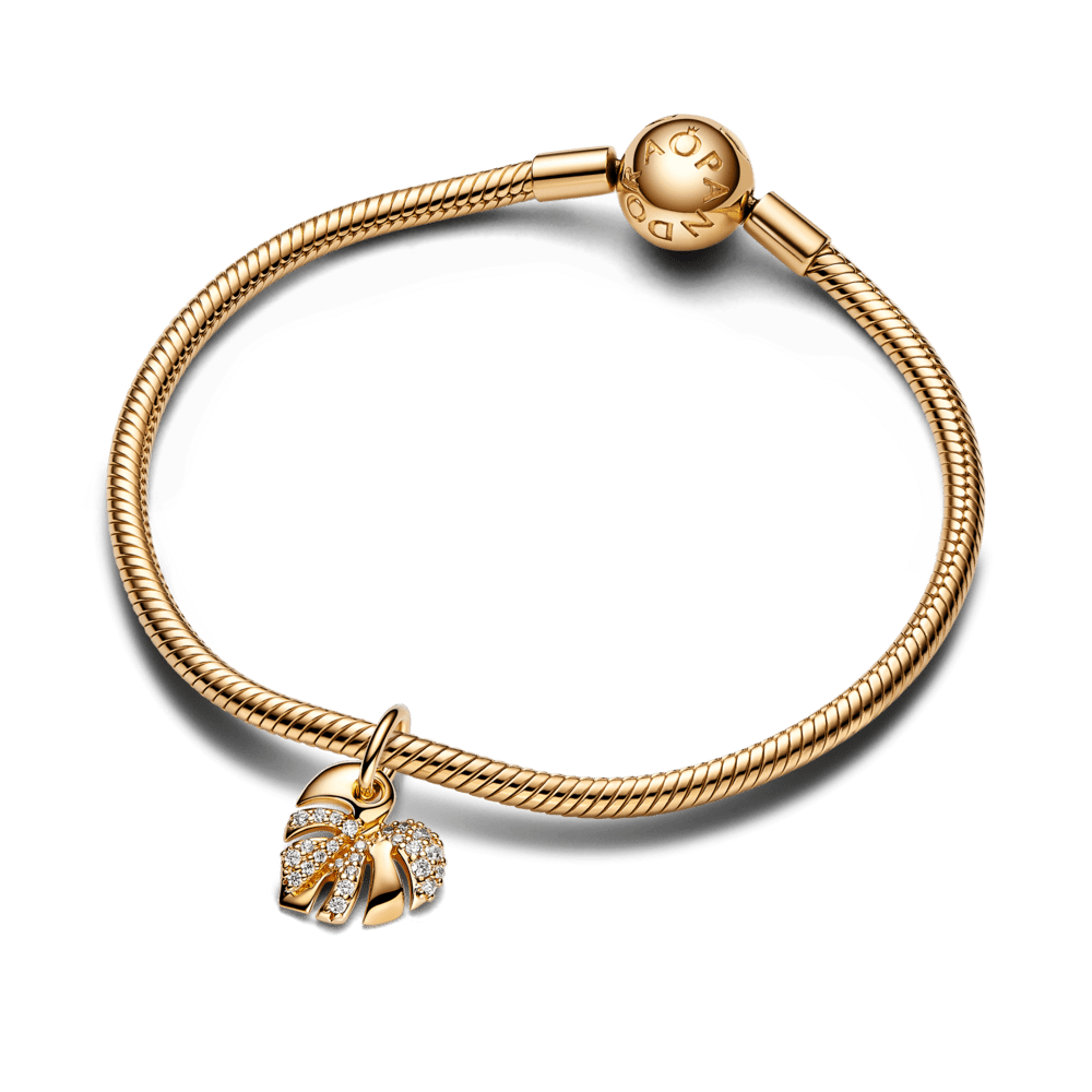 Mirdzošā Monstera lapas amulets