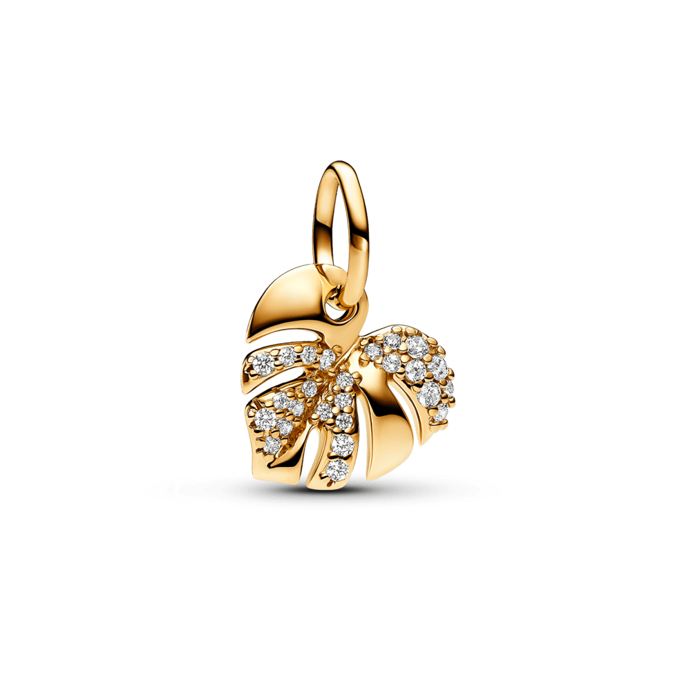 Mirdzošā Monstera lapas amulets