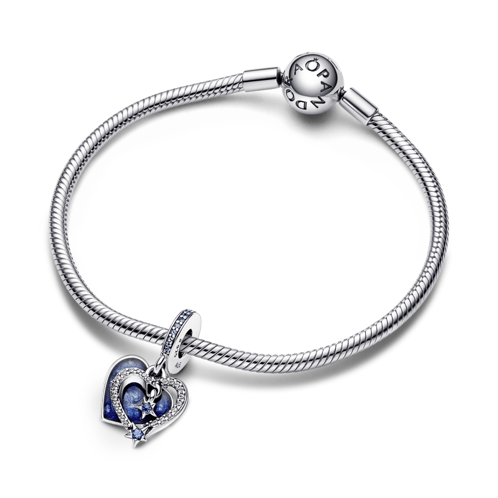 Dubultais piekarināmais krītošās zvaigznes sirds amulets