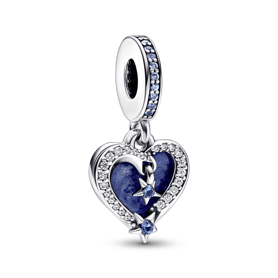 Dubultais piekarināmais krītošās zvaigznes sirds amulets