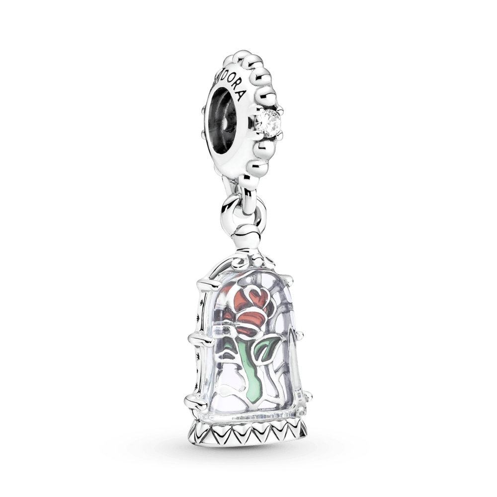 Piekarināmais Disney Skaistules un Briesmoņa apburtās rozes amulets