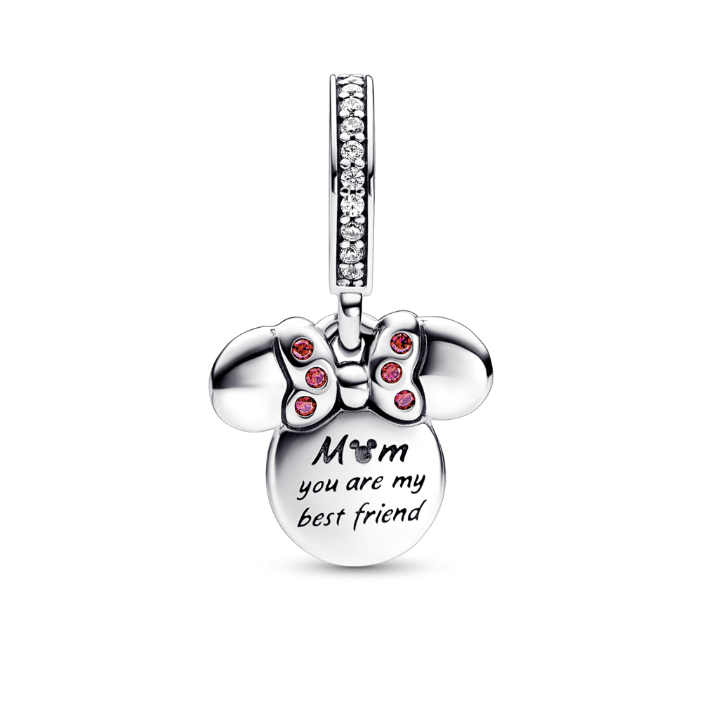 Piekarināmais Disney Minie Mouse silueta dubultais amulets