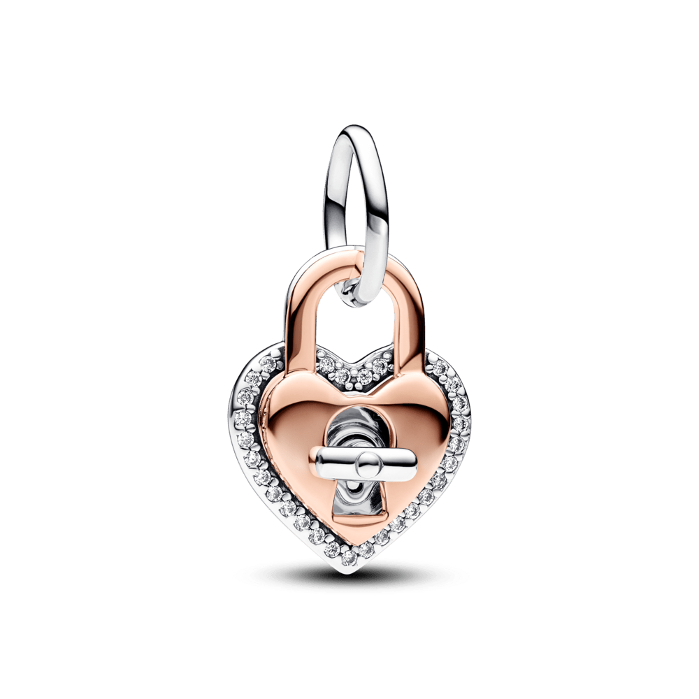Divtoņu pagriežāmās sirds slēdzenes dubultais amulets