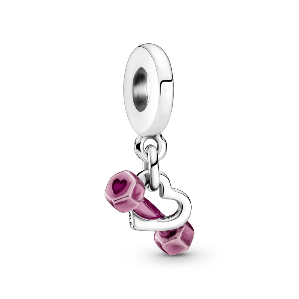 Piekarināmais hanteles un sirsniņas amulets