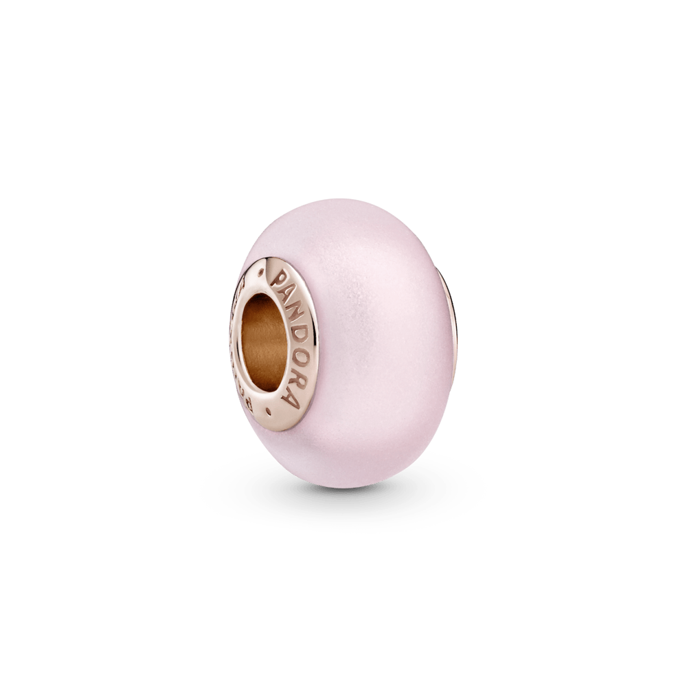 Matēti rozā Murano stikla amulets