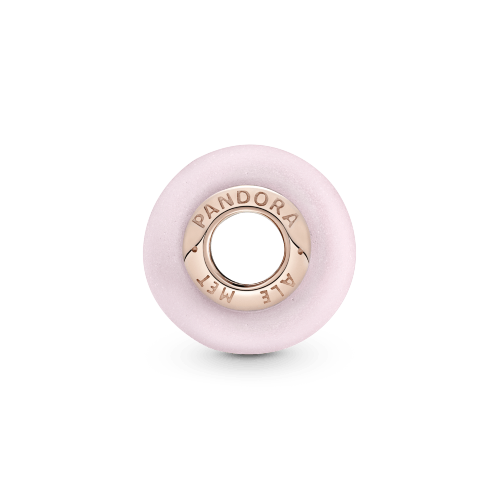 Matēti rozā Murano stikla amulets
