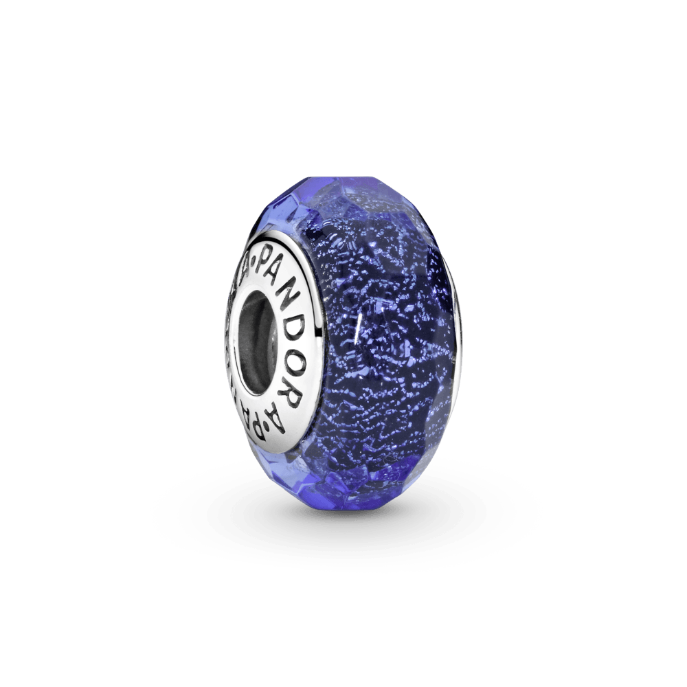Zilais murano stikla amulets