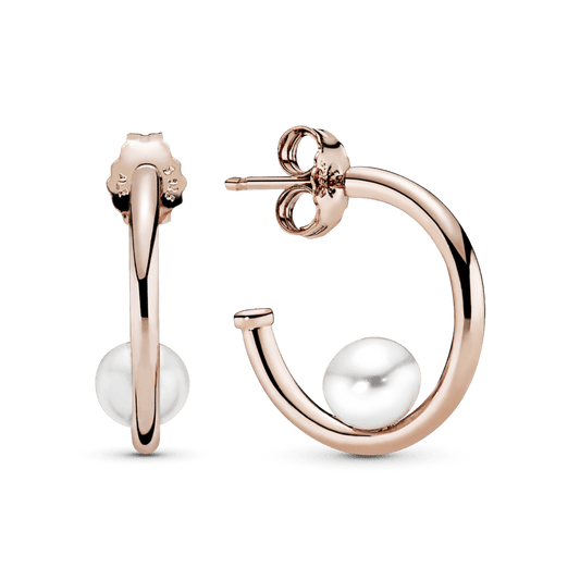 Ofseta saldūdens kultivētās pērļu stīpas auskari