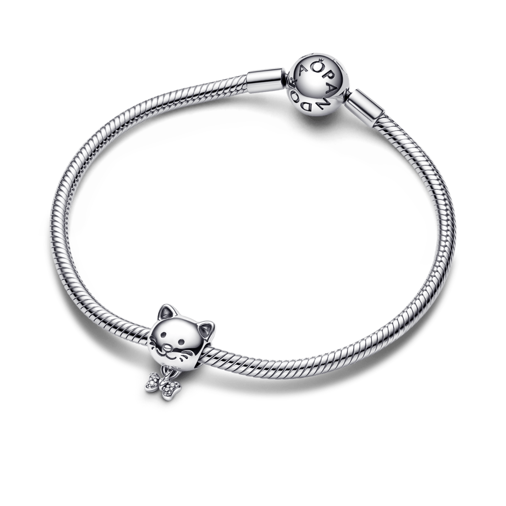 Kaķa un sasietas lentītes amulets