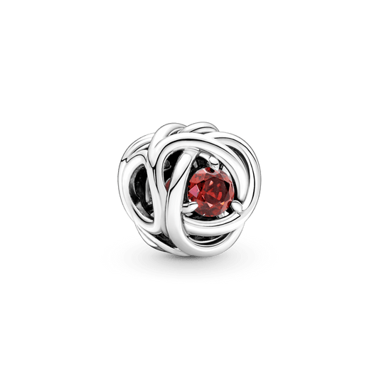 Piesātināti sarkanais mūžības apļa amulets