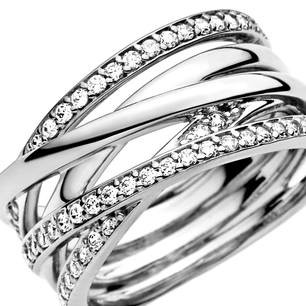 Mirdzošs, savijies gredzens