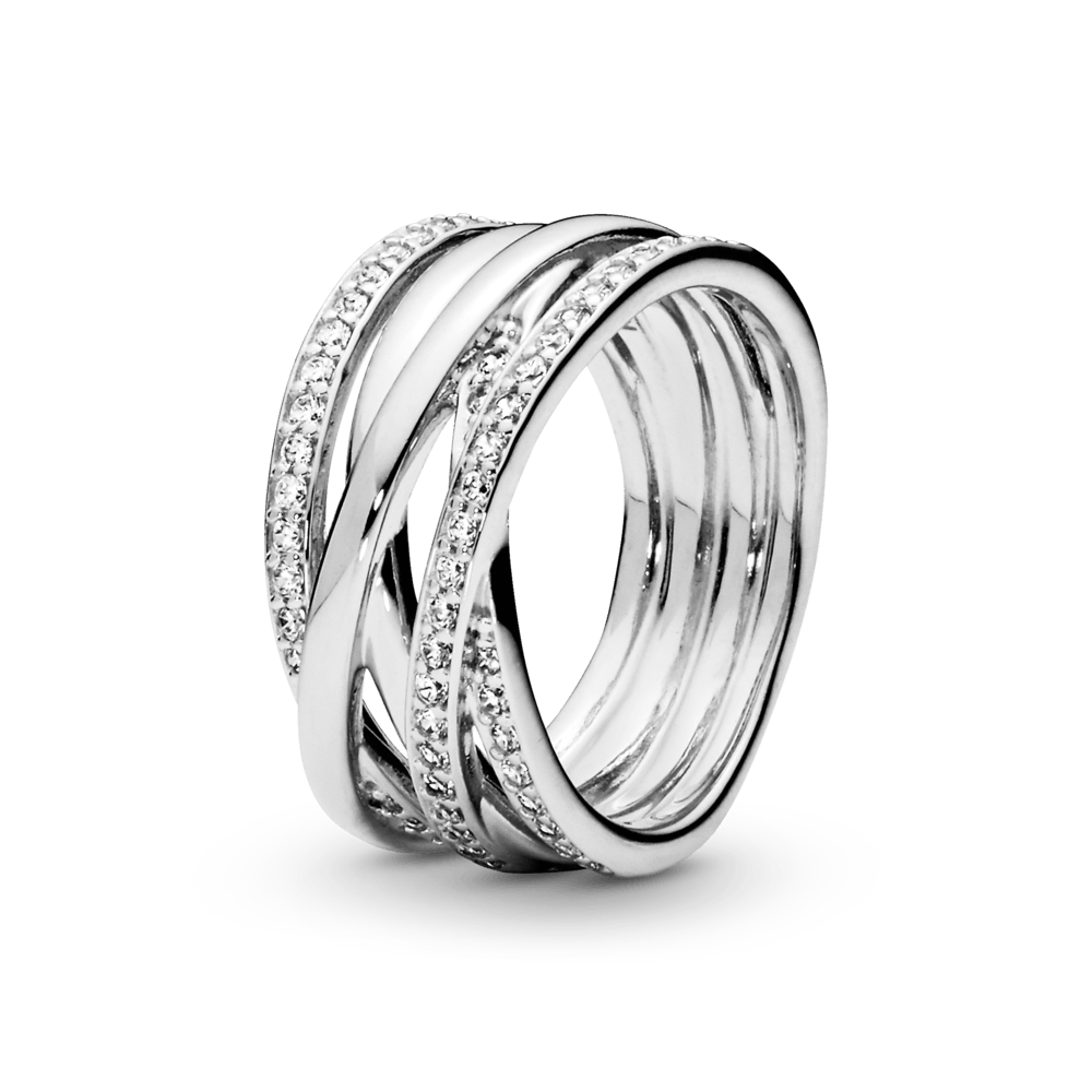 Mirdzošs, savijies gredzens